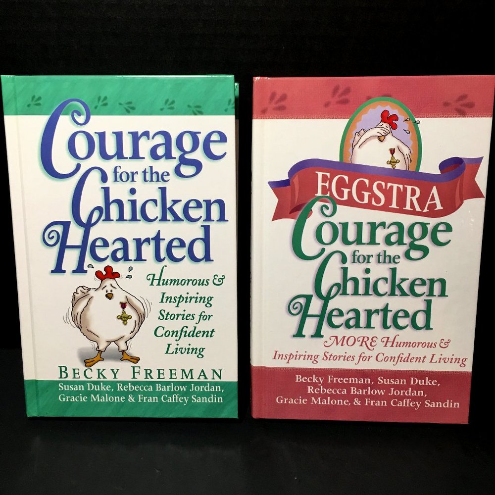 Set of 2 Courage and Eggstra Courage for the Chicken Hearted Books